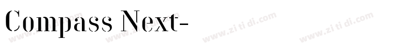Compass Next字体转换
